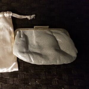 Adorable BVLGARI Shimmering Gold Mini Clutch with Duster